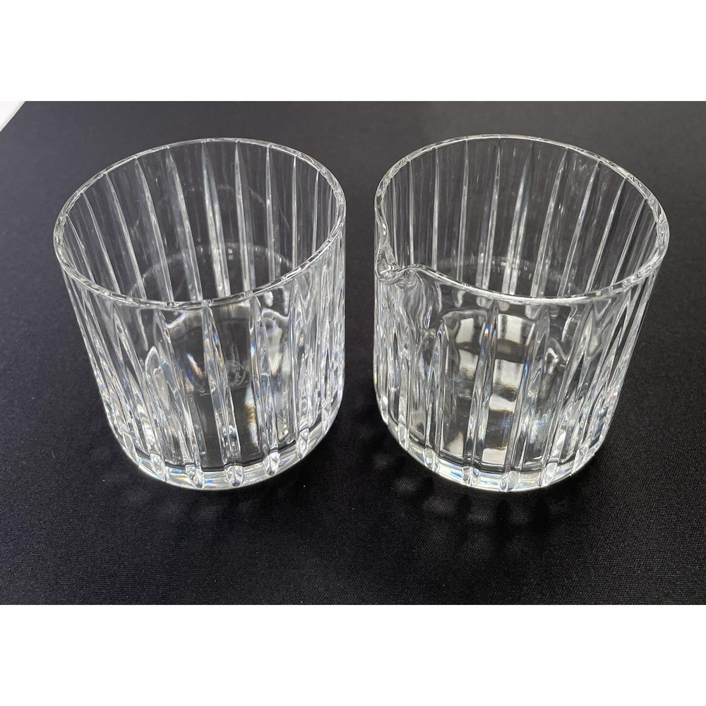 Vintage Baccarat France Harmonie Crystal Cream & Sugar Set. Flawless. New no Box
